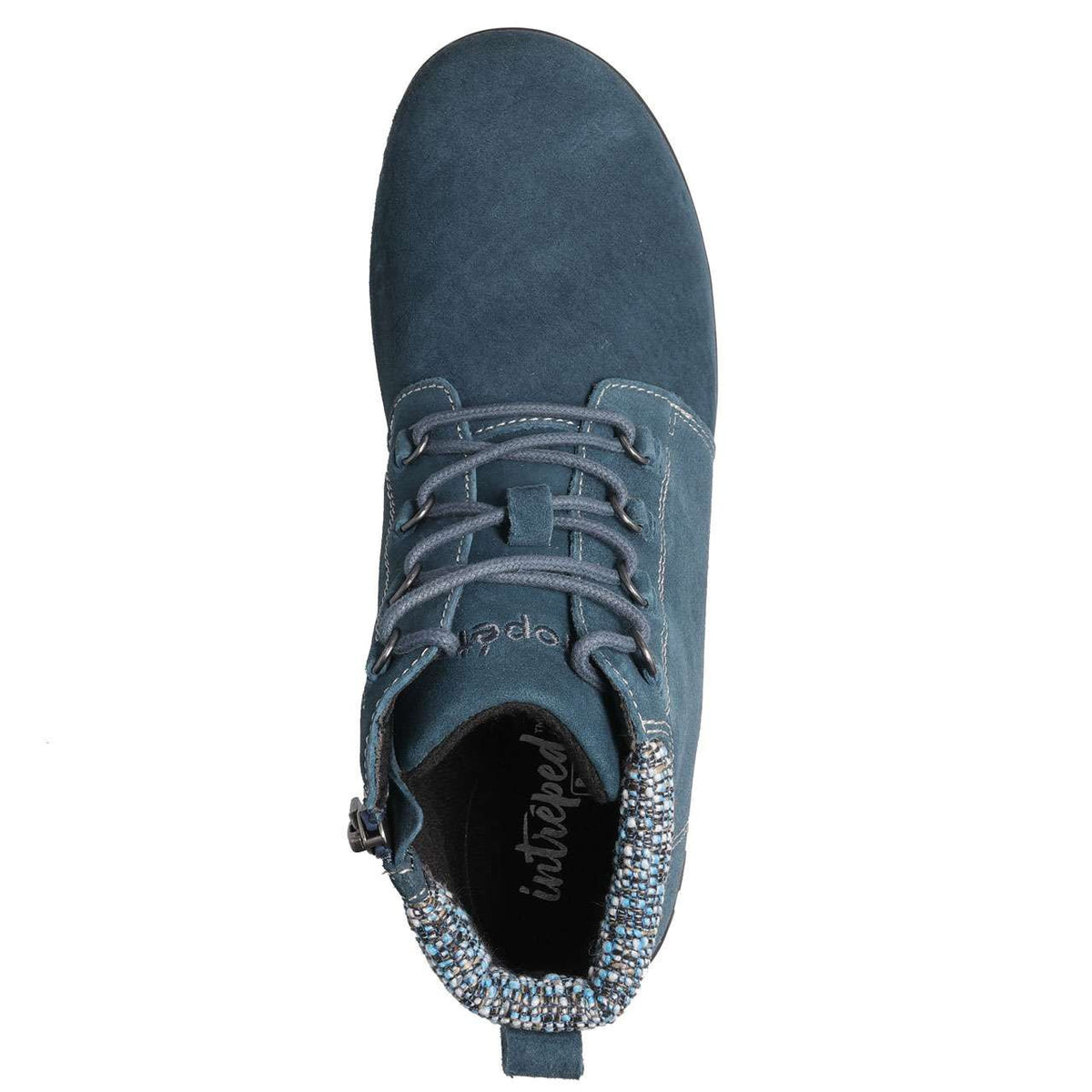 Propet Delaney Suede Womens Ankle Boot Navy
