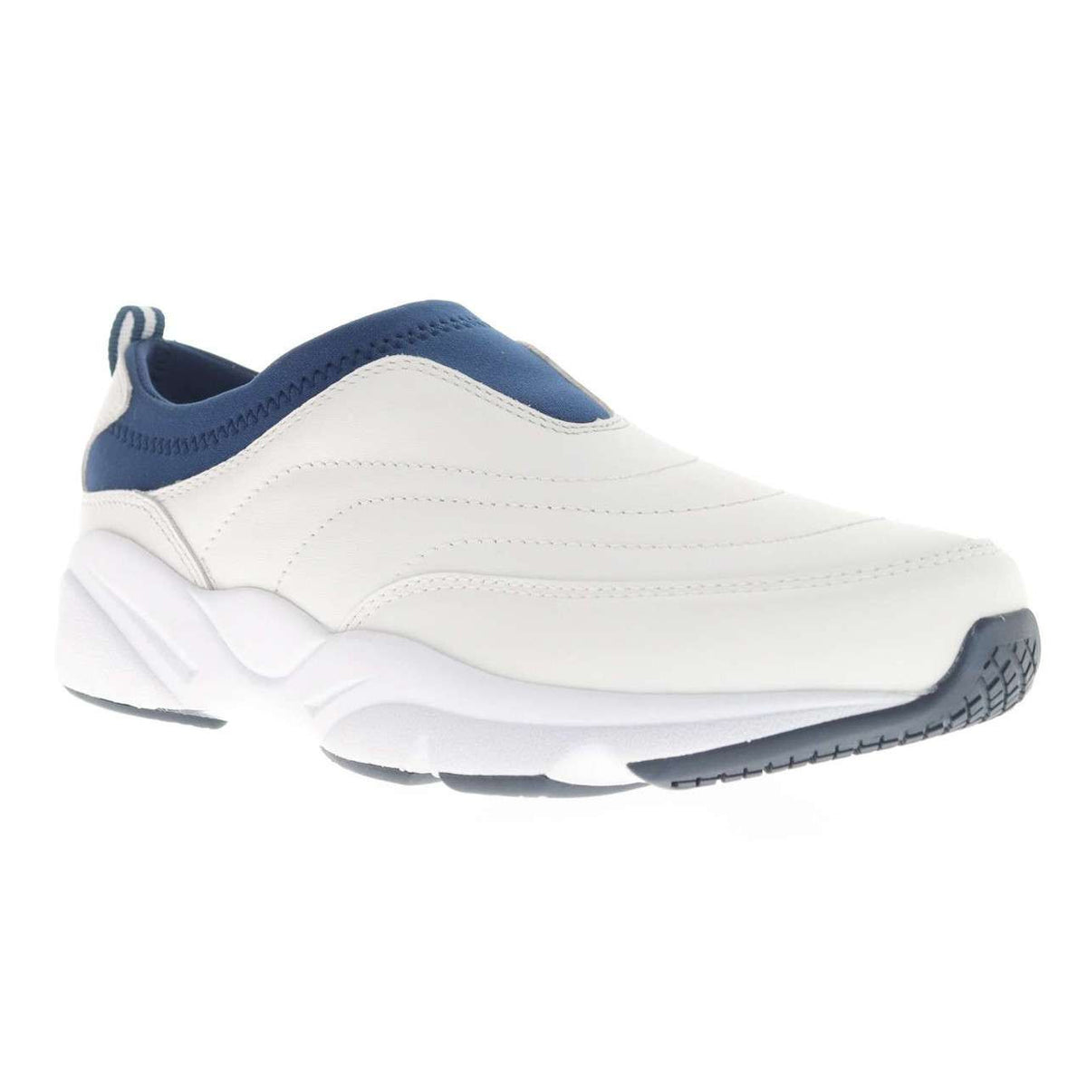 Propet Stability Slip On White Navy