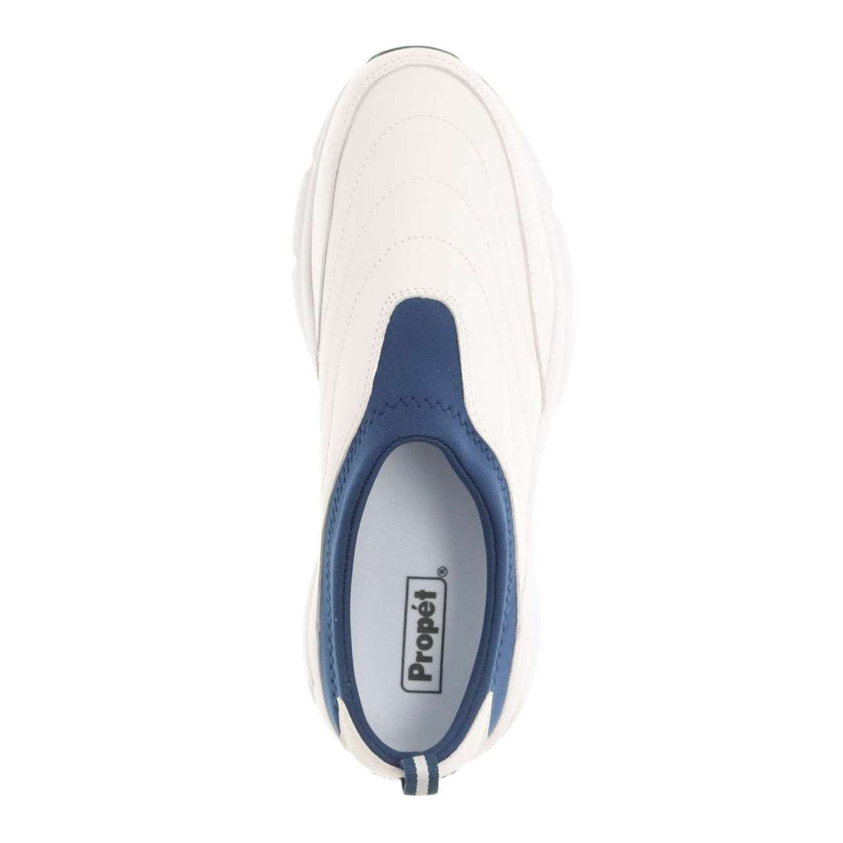 Propet Stability Slip On White Navy