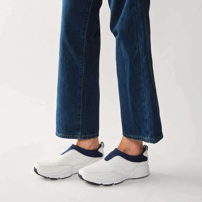 Propet Stability Slip On White Navy