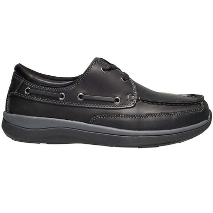 Propet Pomeroy Mens Boat Shoe Black