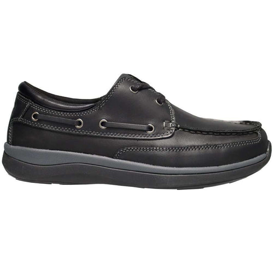 Propet Pomeroy Mens Boat Shoe Black