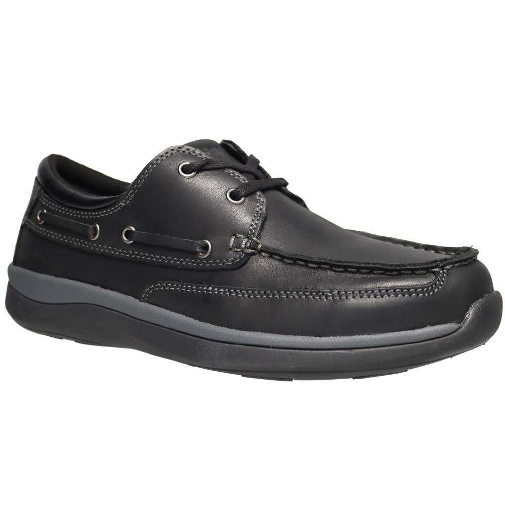 Propet Pomeroy Mens Boat Shoe Black