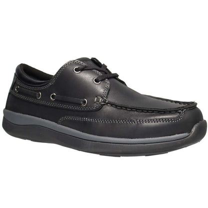 Propet Pomeroy Mens Boat Shoe Black