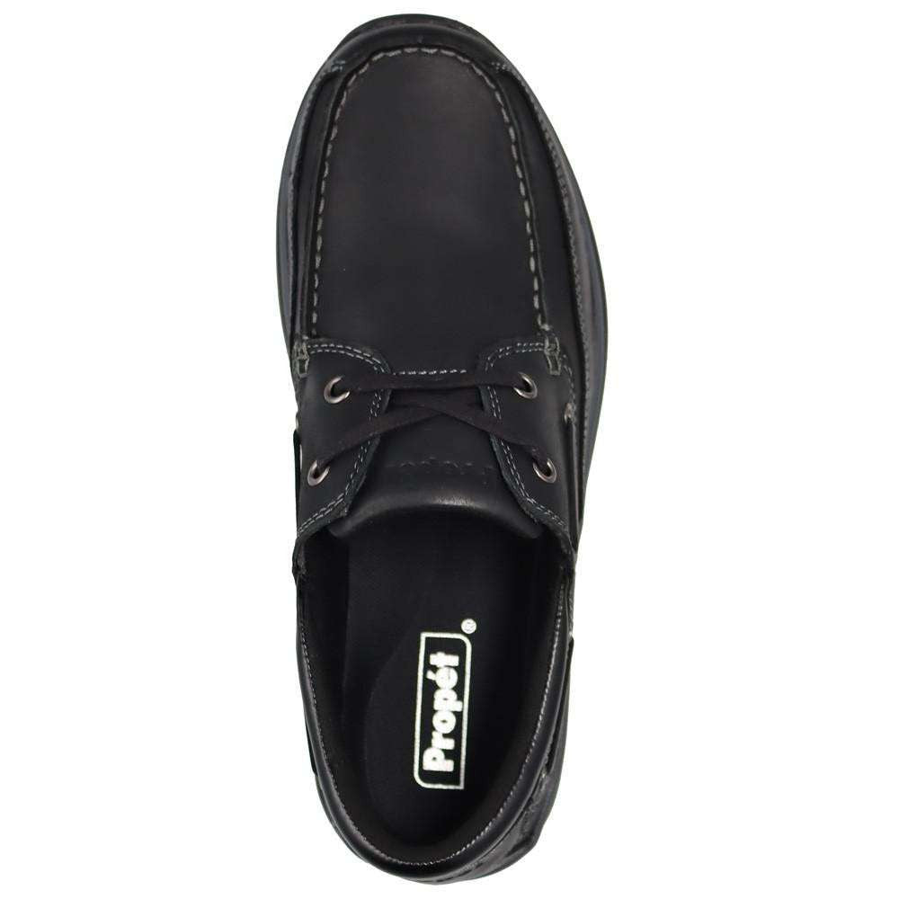Propet Pomeroy Mens Boat Shoe Black