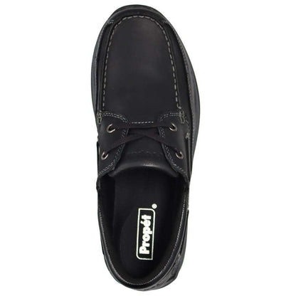 Propet Pomeroy Mens Boat Shoe Black