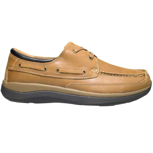 Propet Pomeroy Mens Boat Shoe Tan
