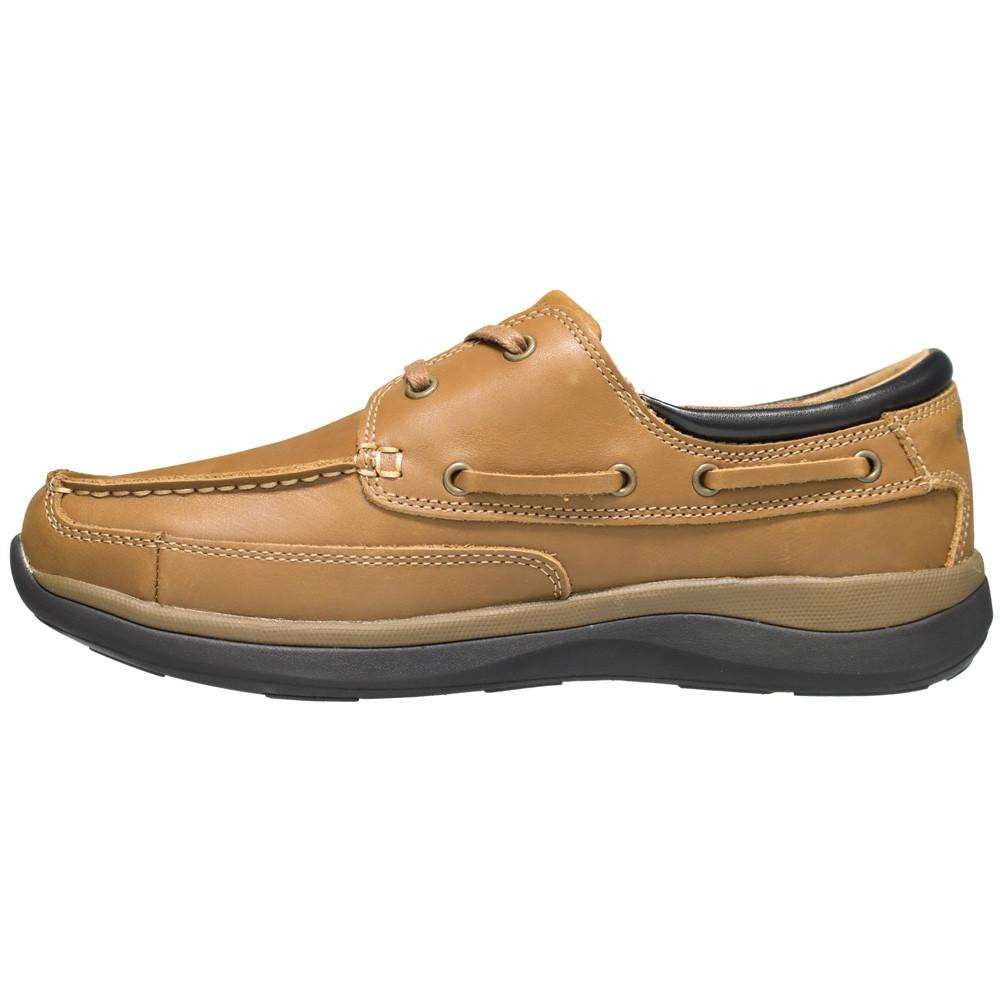 Propet Pomeroy Mens Boat Shoe Tan