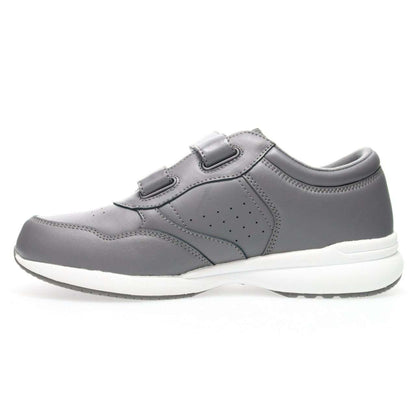 Propet LifeWalker® Strap Leather Sneaker–Dark Grey