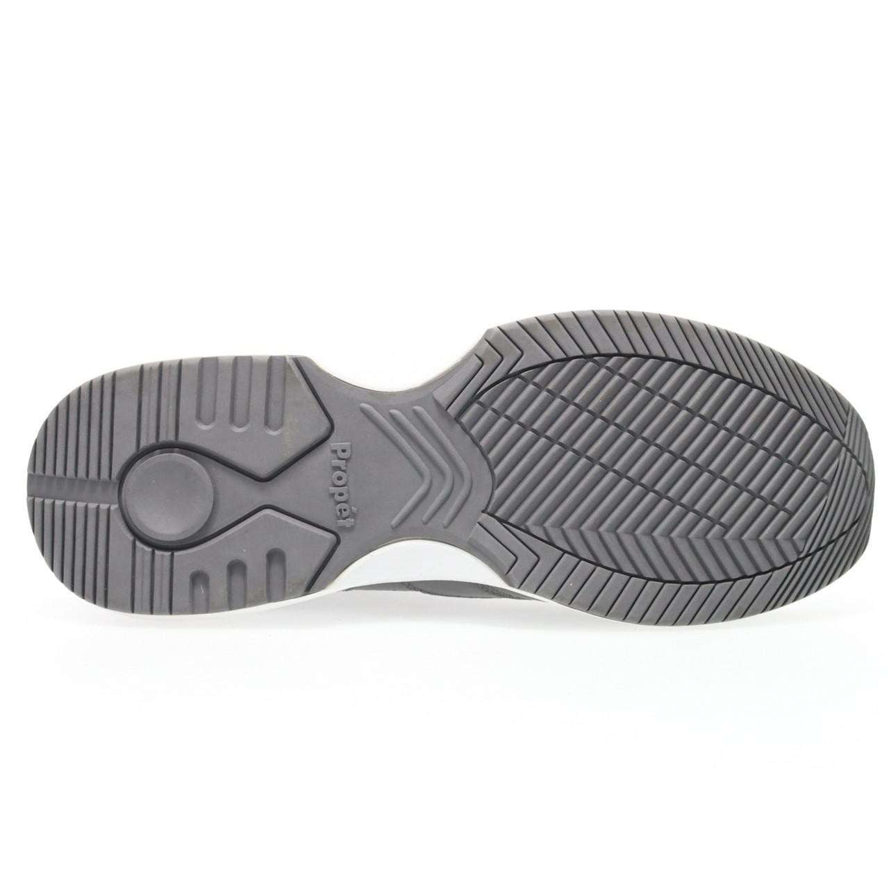 Propet LifeWalker® Strap Leather Sneaker–Dark Grey