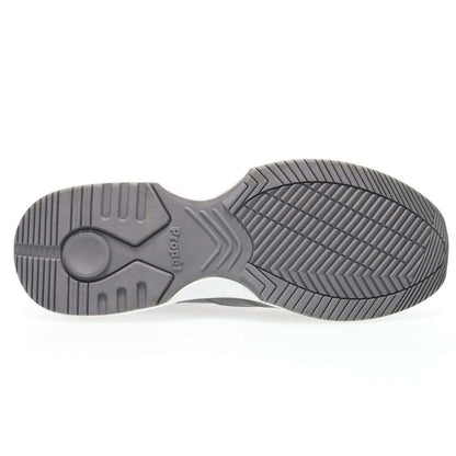 Propet LifeWalker® Strap Leather Sneaker–Dark Grey