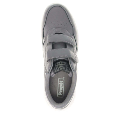 Propet LifeWalker® Strap Leather Sneaker–Dark Grey