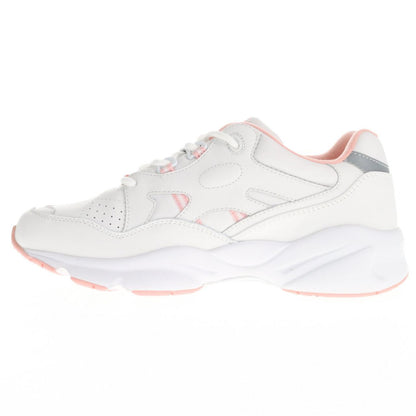 Propet Stability Walker Walking Shoe – White/Pink