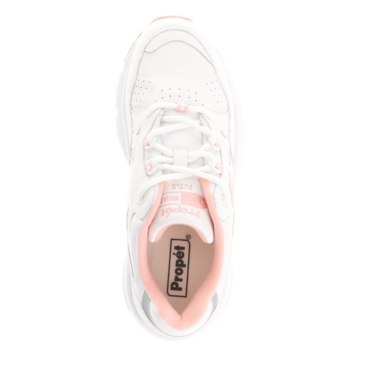 Propet Stability Walker Walking Shoe – White/Pink
