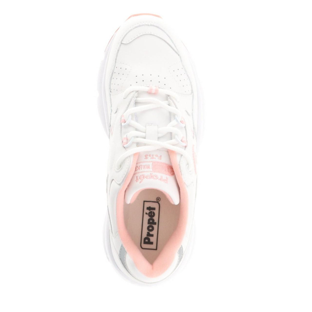 Propet Stability Walker Walking Shoe – White/Pink