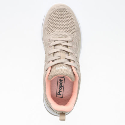 Propet TravelActiv™ Axial Sneaker – Taupe/Peach