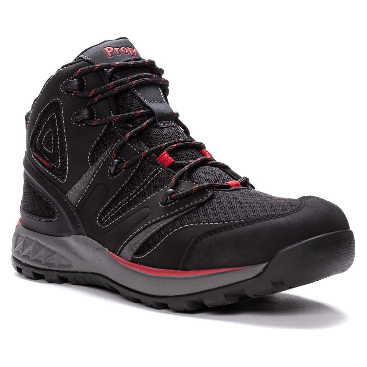 Propet Veymont Waterproof Hiking Boot – Black/Red