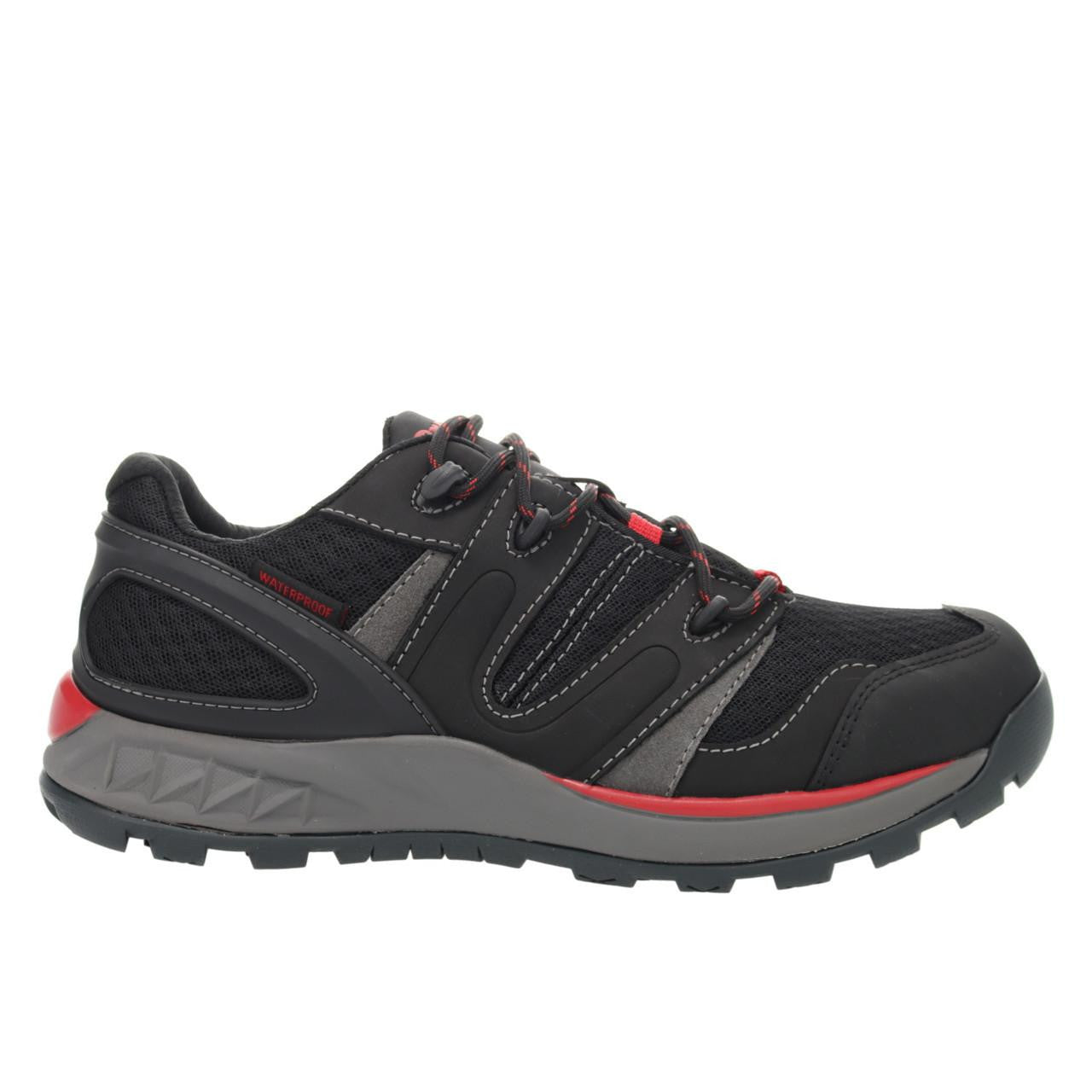 Propet Vercors Mens Waterproof Sneaker Black Red