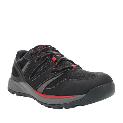 Propet Vercors Mens Waterproof Sneaker Black Red