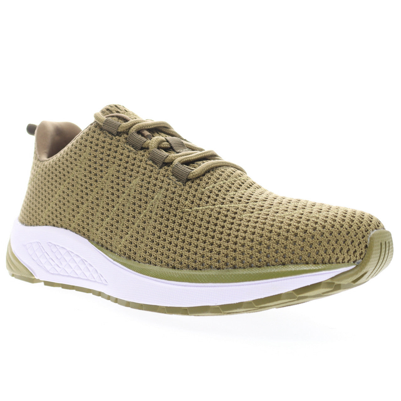 Propet Tour Knit Sneaker – Olive, Lemon, Red