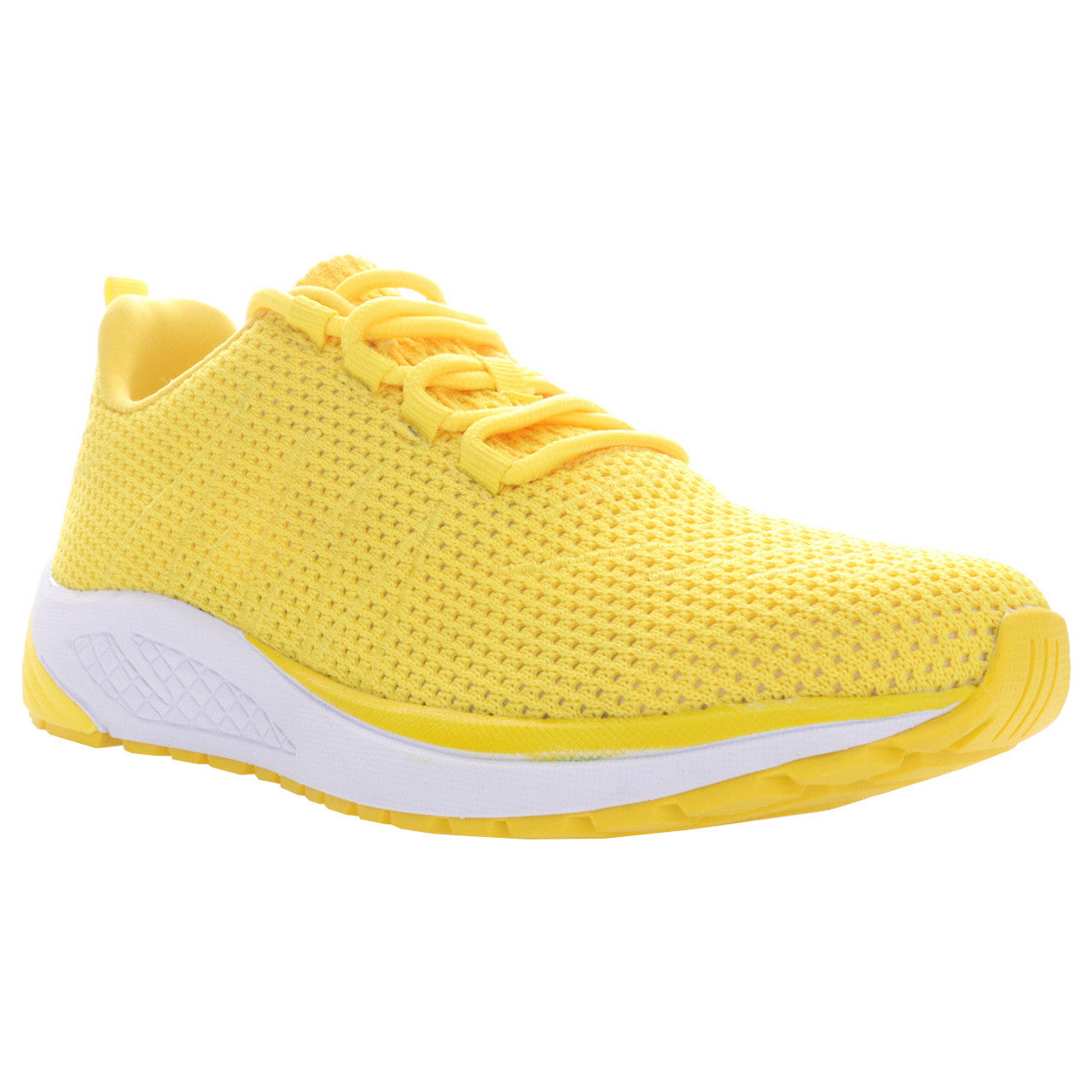 Propet Tour Knit Sneaker – Olive, Lemon, Red