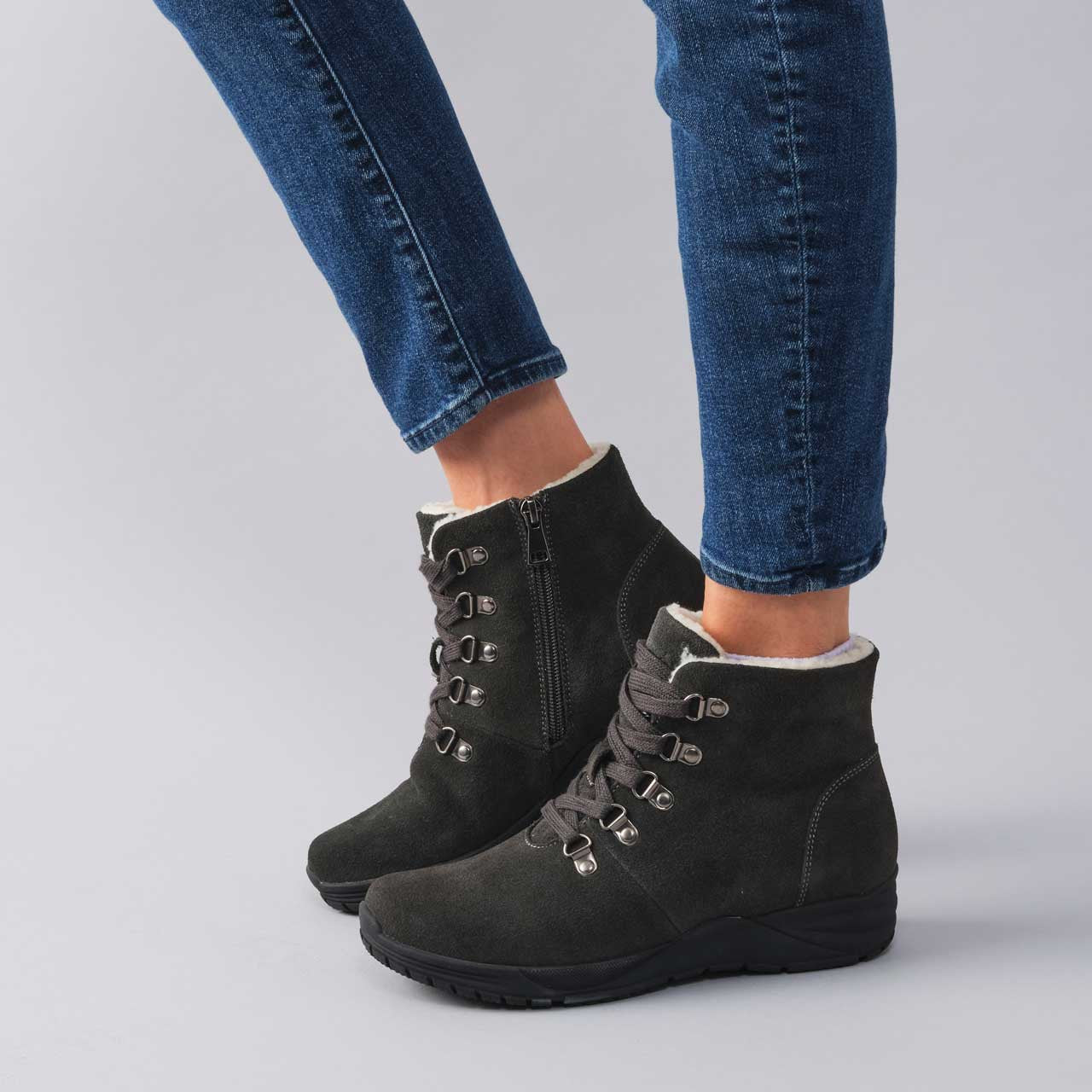 Propet Demi Suede Comfort Ankle Boot