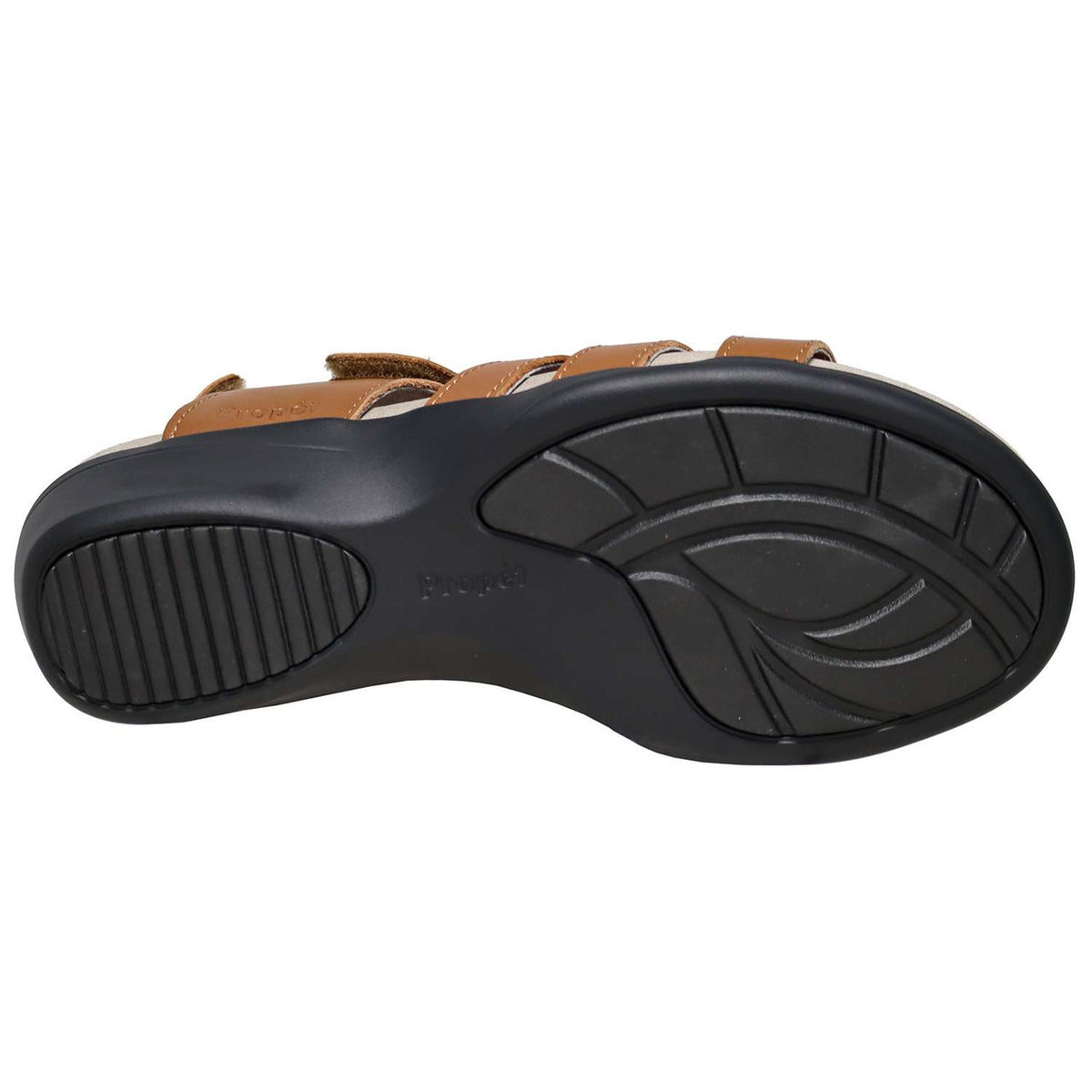 Propet Ainsley Leather Comfort Sandal Chestnut
