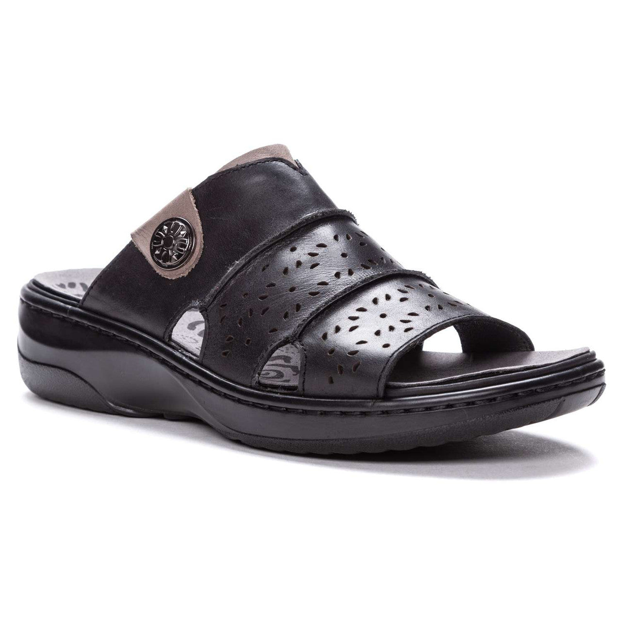 Propet Gertie Leather Slide Sandal