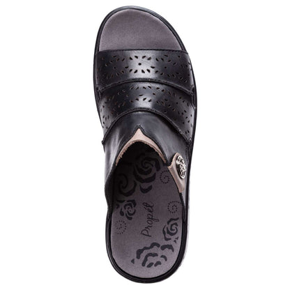 Propet Gertie Leather Slide Sandal