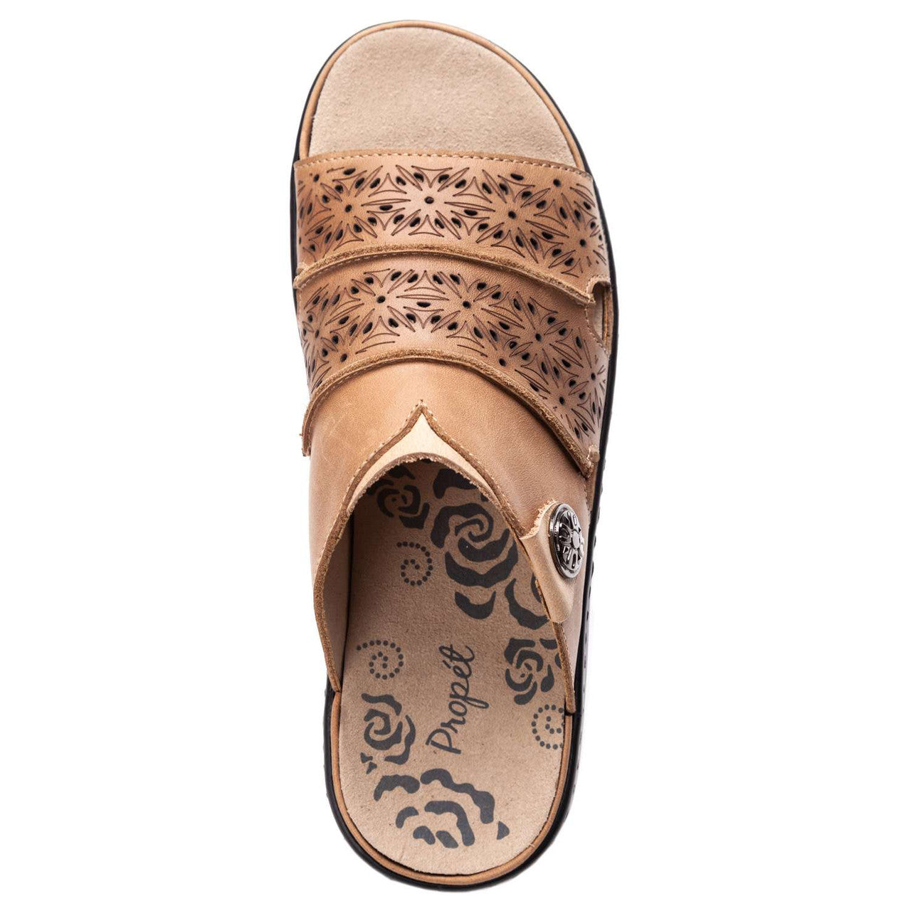 Propet Gertie Leather Slide Sandal
