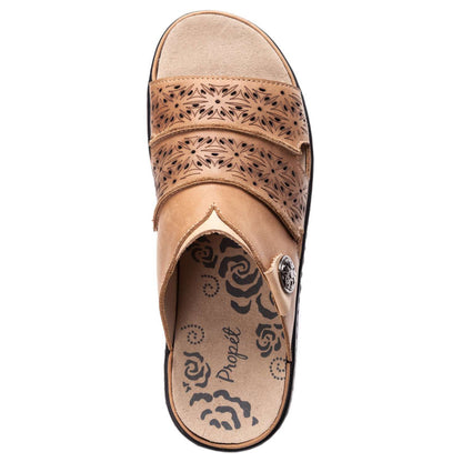 Propet Gertie Leather Slide Sandal