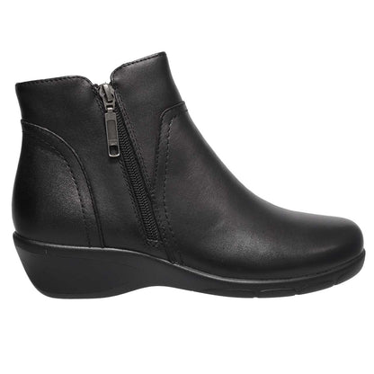 Propet Waverly Double Zip Leather Ankle Boot