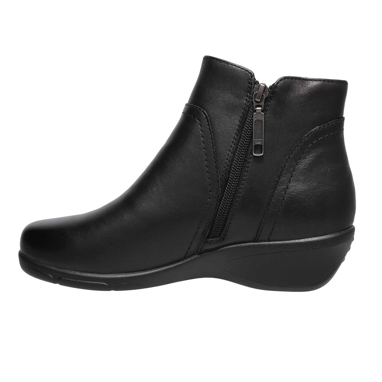 Propet Waverly Double Zip Leather Ankle Boot