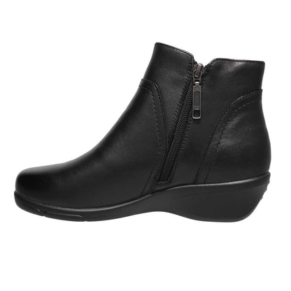 Propet Waverly Double Zip Leather Ankle Boot