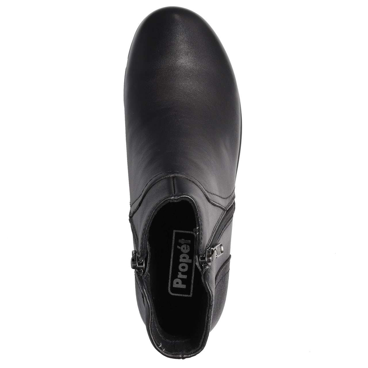 Propet Waverly Double Zip Leather Ankle Boot