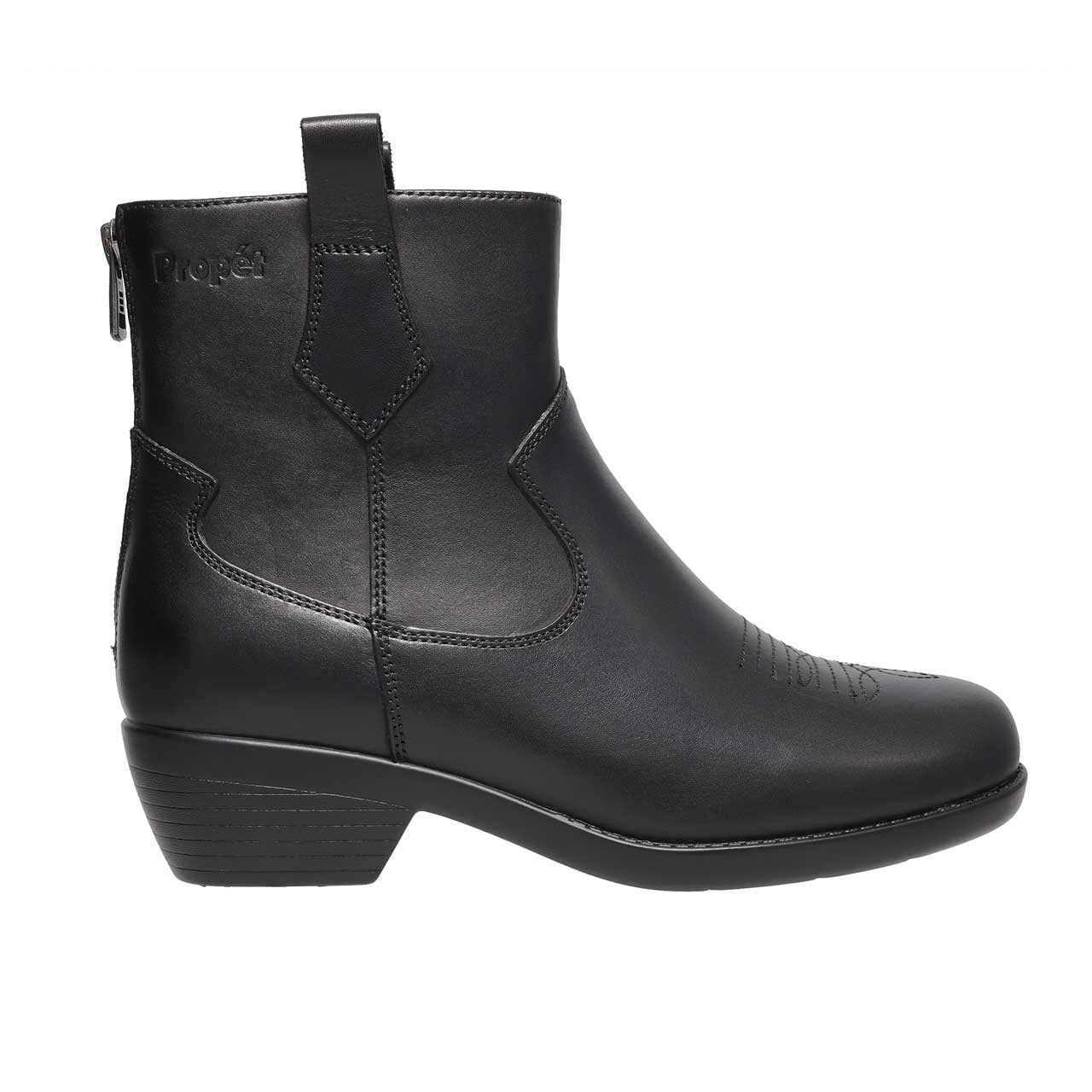 Propet Maisie Black Ankle Boot