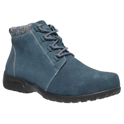 Propet Delaney Suede Womens Ankle Boot Navy