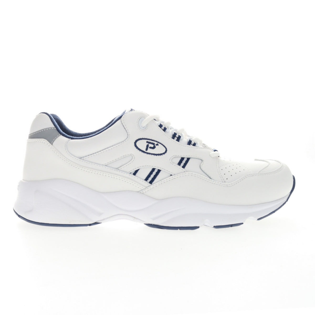 Propet Stability Walker White Navy