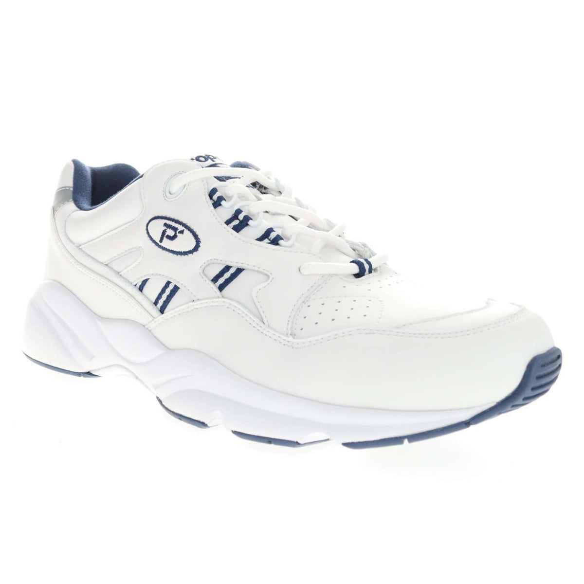 Propet Stability Walker White Navy