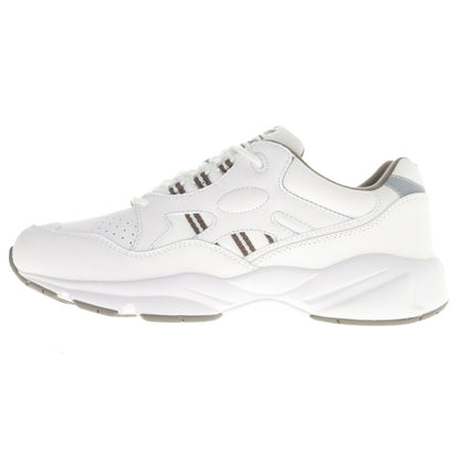 Propet Stability Walker Mens Sneaker – White/Taupe