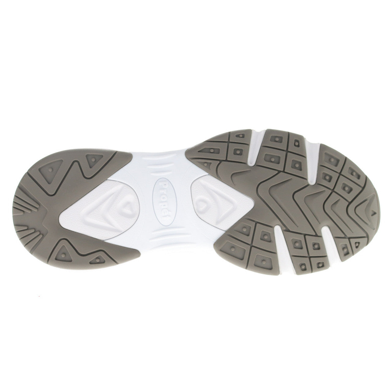 Propet Stability Walker Mens Sneaker – White/Taupe